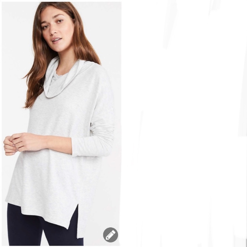 Lou & Grey signature soft cowl neck tunic XS